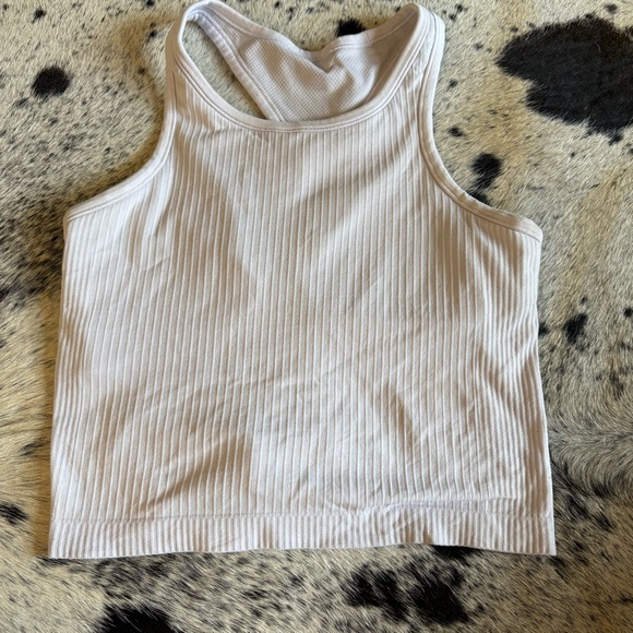 lululemon athletica Tops - LULULEMON Ebb Ribbed Racer Back Tank Top Size 6